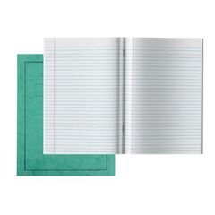 A4+ Exercise Book 8mm Ruled Margin Green 80pg 50pk Green hi-res